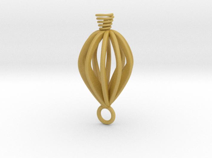 Twisted earring 3d printed