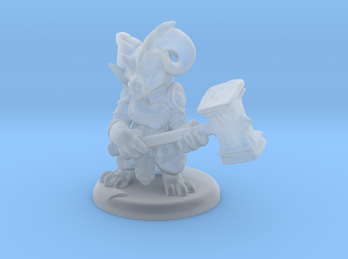 Kobold Party 01: Paladin (with base) 3d printed