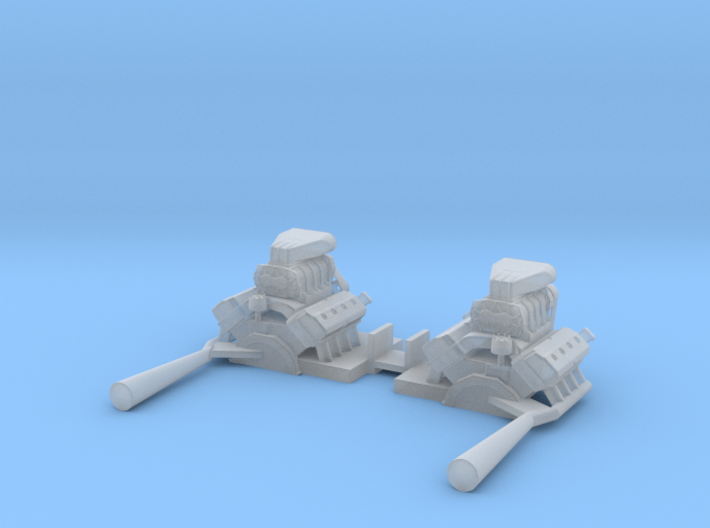 Twinmill Engines 3d printed