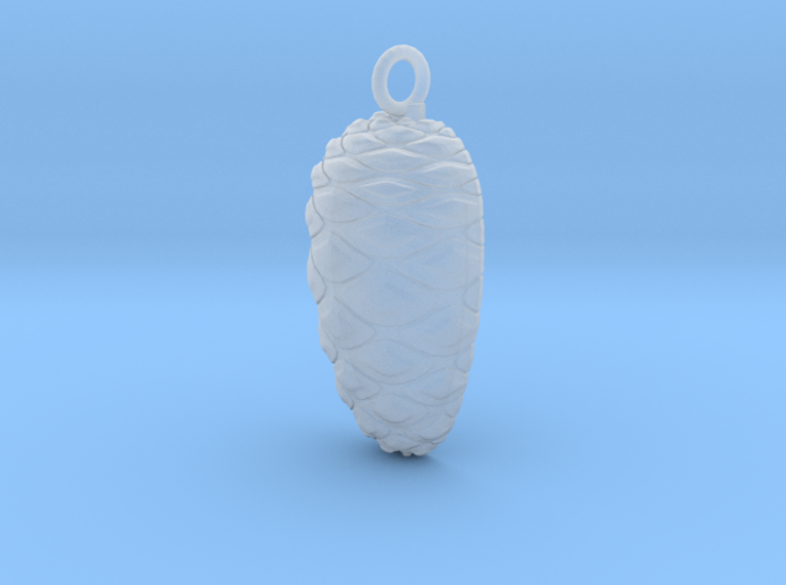 Pine Cone Pendant (Half) 3d printed