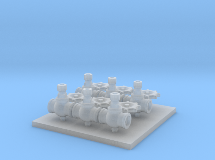 3 Inch Valves F Scale 3d printed