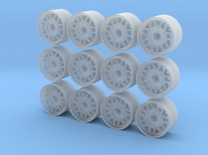 Fifteen52 Snowflake rims for Hot Wheels (9mm) 3d printed
