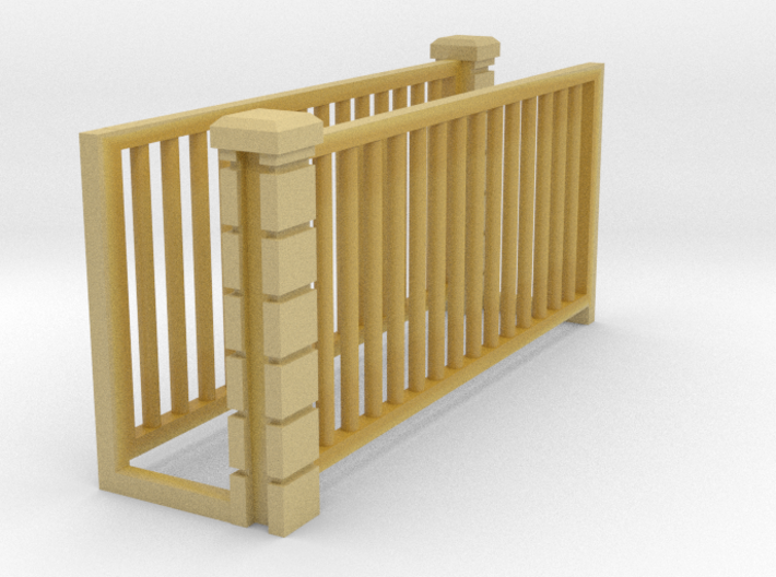 5 x 10 Rod Iron Fence Section - 2X. 3d printed 