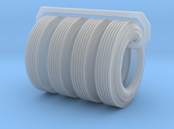 Firestone Tires set of 4 1?16 Scale 3d printed