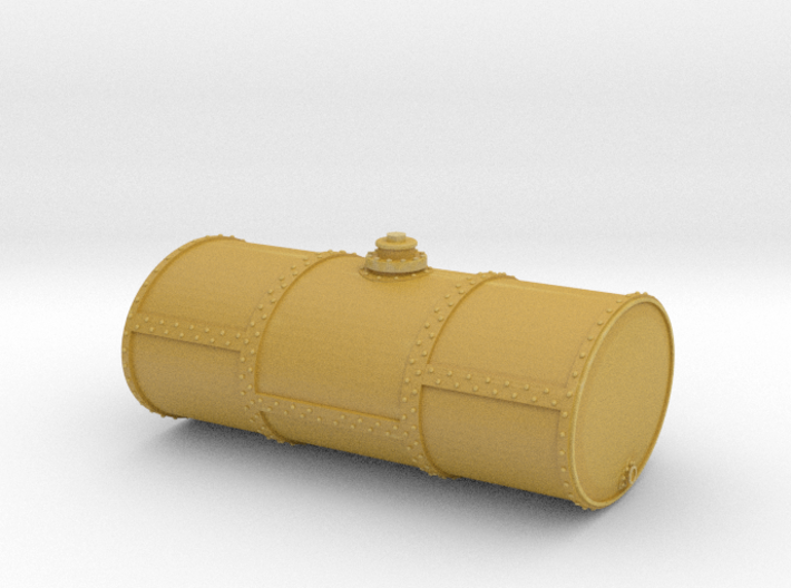 HO Scale Single Cell Fuel Tank (End Drain) 3d printed
