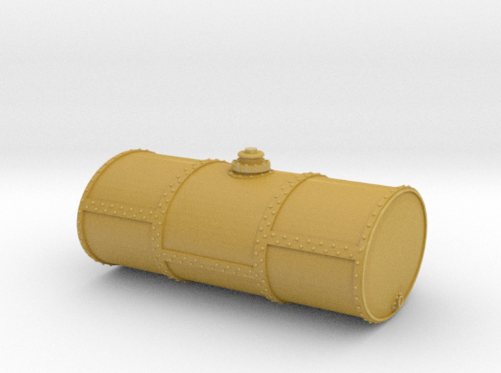 S Scale Single Cell Fuel Tank (End Drain) 3d printed