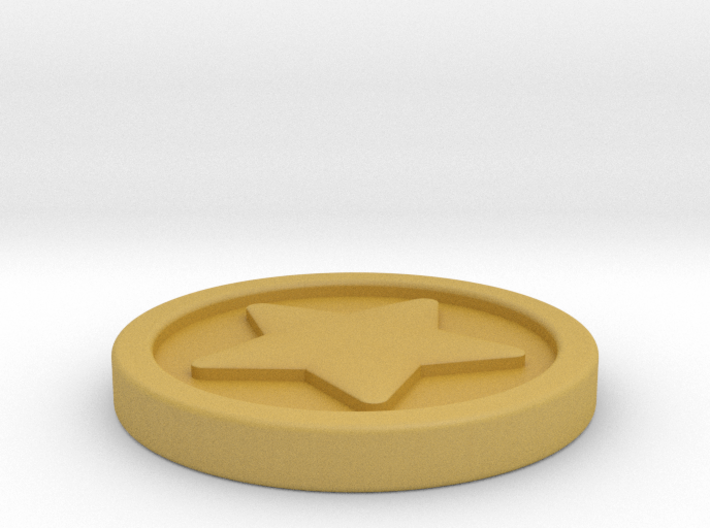 Star Styled Bell Coin 3d printed 