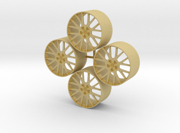 20'' Forgiato Flow 001 wheels in 1/24 scale 3d printed
