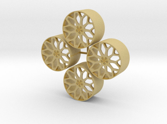 20'' Forgiato Tessi wheels in 1/24 scale 3d printed