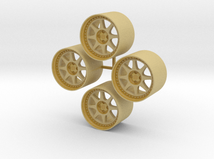 16'' Ford RS200 wheels in 1/24 scale 3d printed