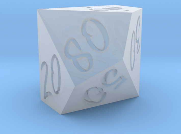 D% Horizontal Oriented Numbers - Scribble Font 3d printed