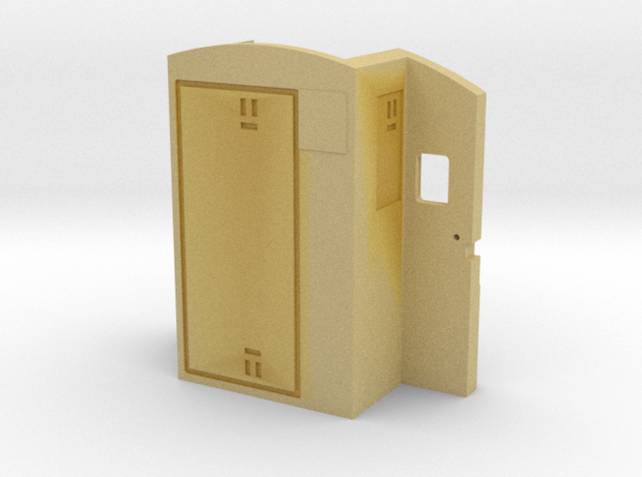 RF16 Sharknose Cab Rear Wall (S scale) 3d printed 