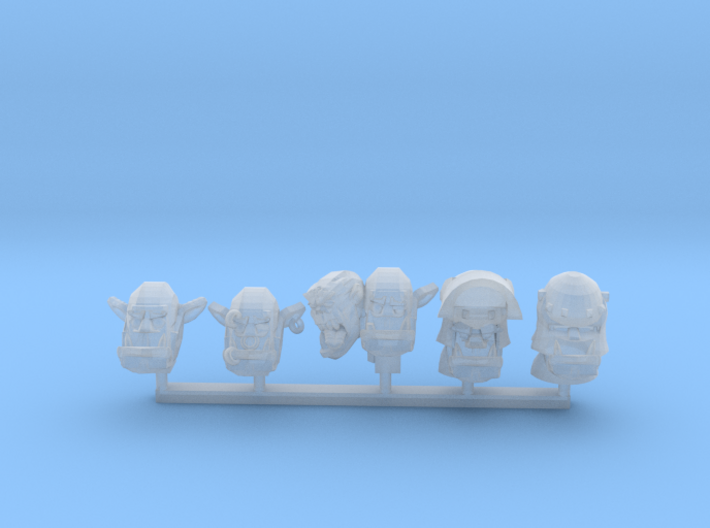 Orc Heads 1 3d printed