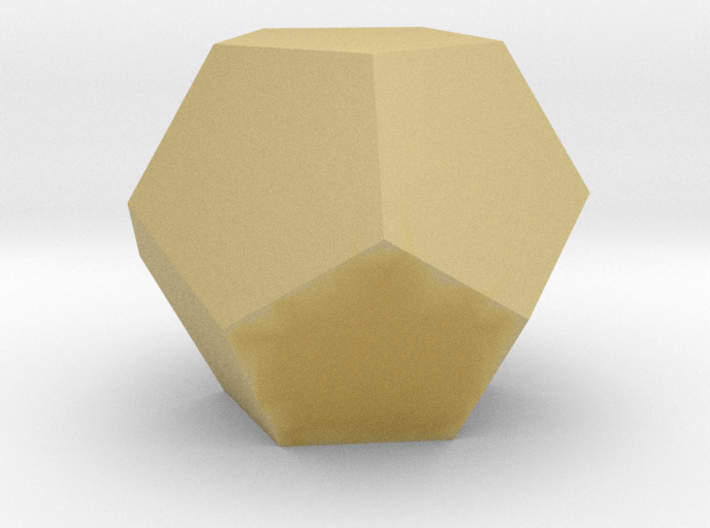 Dodecahedron 10mm 3d printed