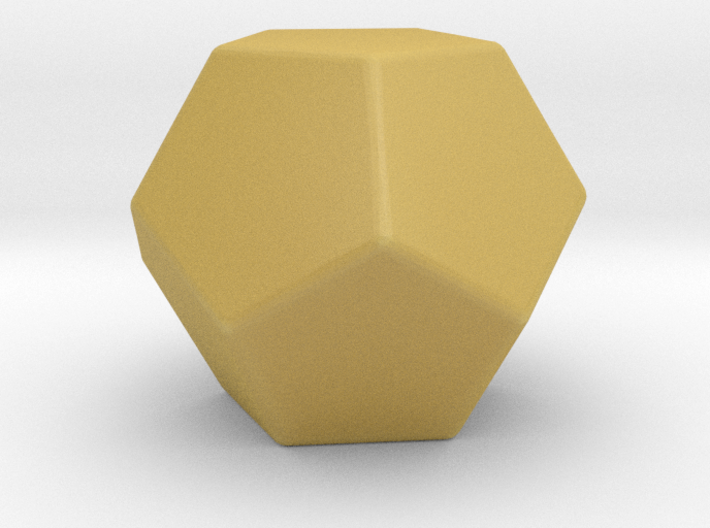 Dodecahedron Rounded V1 - 10mm 3d printed 