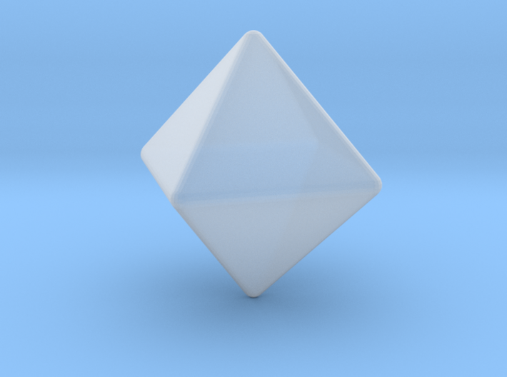 Octahedron 1 inch - Rounded 1mm 3d printed