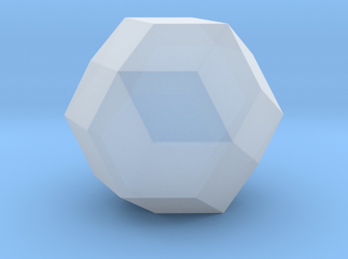 Rhombic Triacontahedron - 1 Inch - Round V1 3d printed