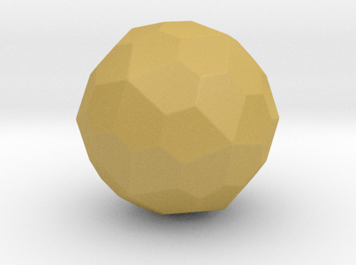 Pentagonal Hexecontahedron (Dextro) - 10 mm-Round1 3d printed