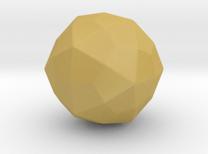 Joined Icosidodecahedron - 10 mm - Rounded V1 3d printed
