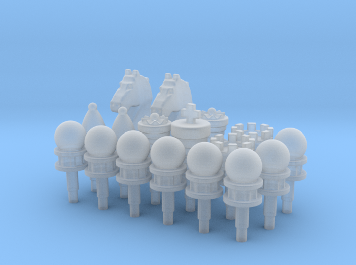 Chess Toppers 16 plus extra queen 3d printed