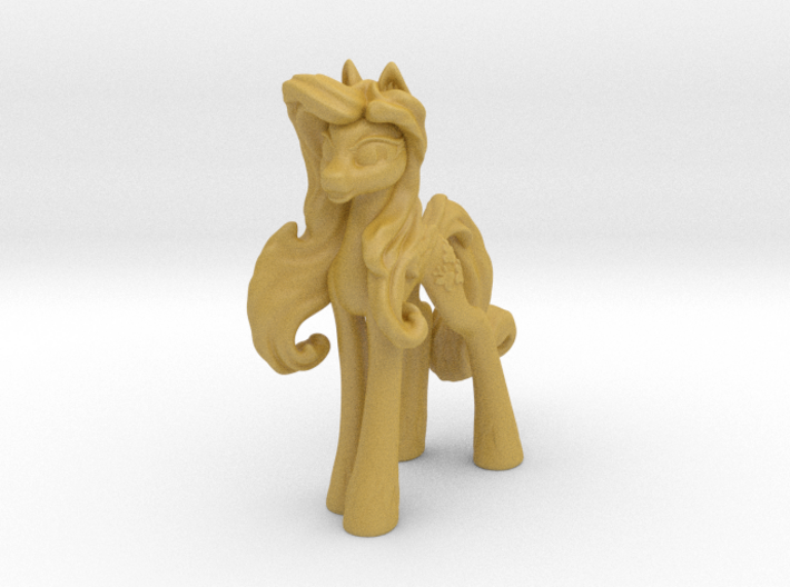 Fluttershy My Little Pony (Plastic, 7.9 cm tall) 3d printed