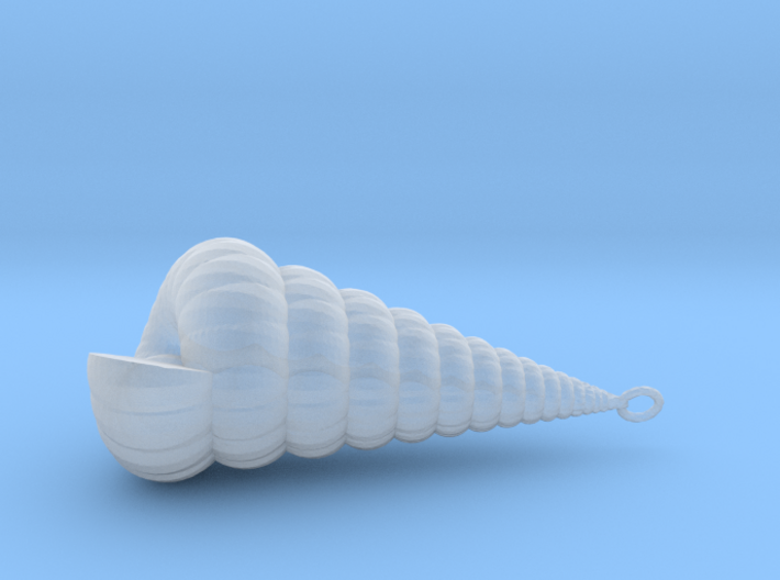 Clamshell - Mollusc Shell Charm 3D Model - Pendant 3d printed