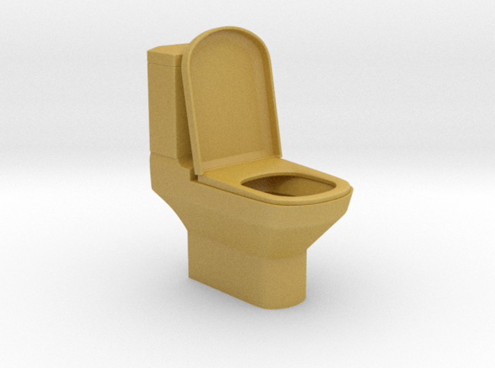 Toilet Bowl Scale 1:12 (Open) 3d printed
