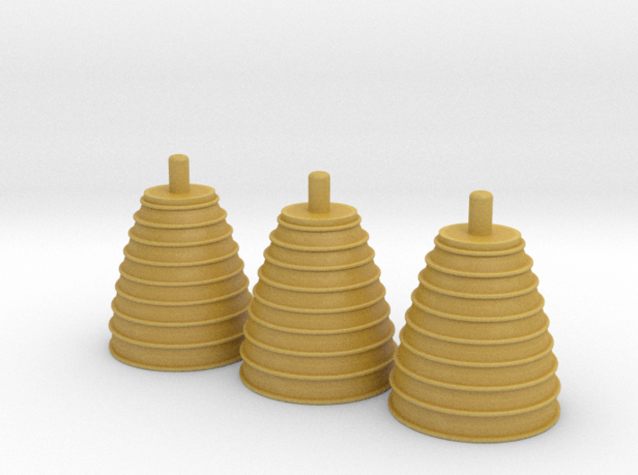 1/100 Space Shuttle Engine Nozzles - Set of 3 3d printed