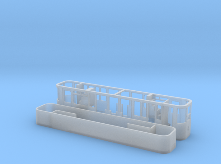 Seaton Tramways Car 12 (mark 1 Double Deck) in 009 3d printed