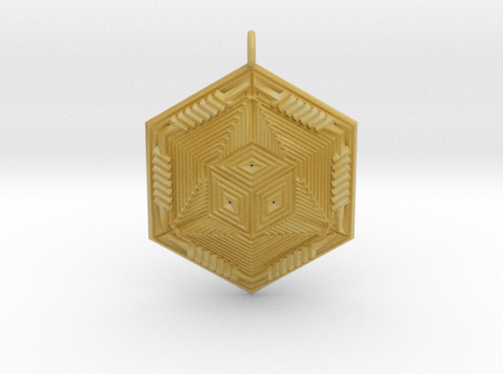 Infinity Cube Pendant 3d printed