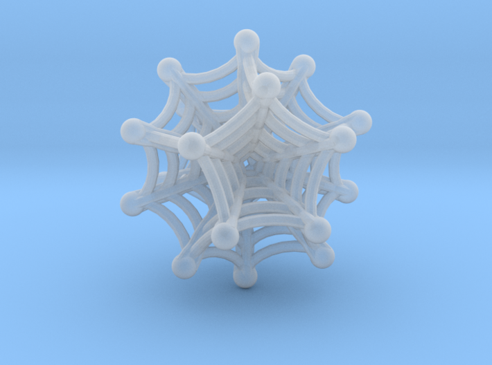 3d Spider net Dodecahedron 3d printed