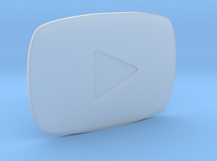 Youtube Play Button Silver 3d printed