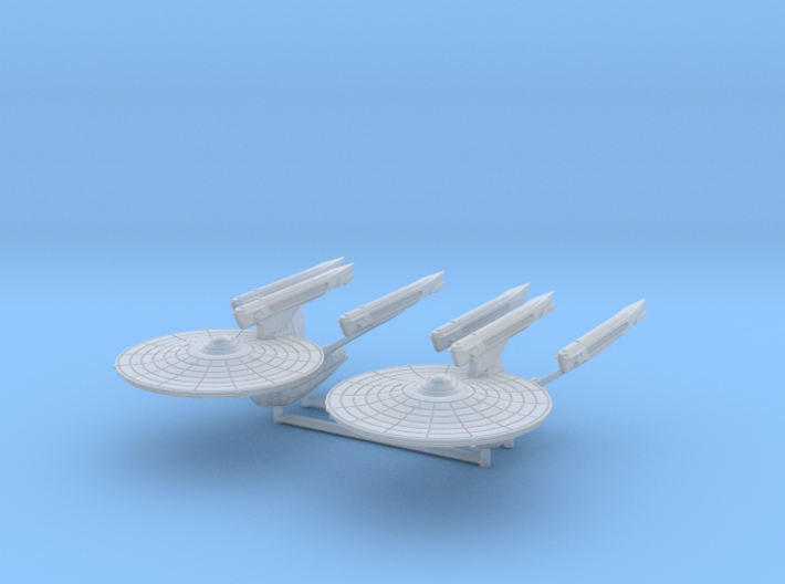Federation Command Cruiser, 1/7000 3d printed