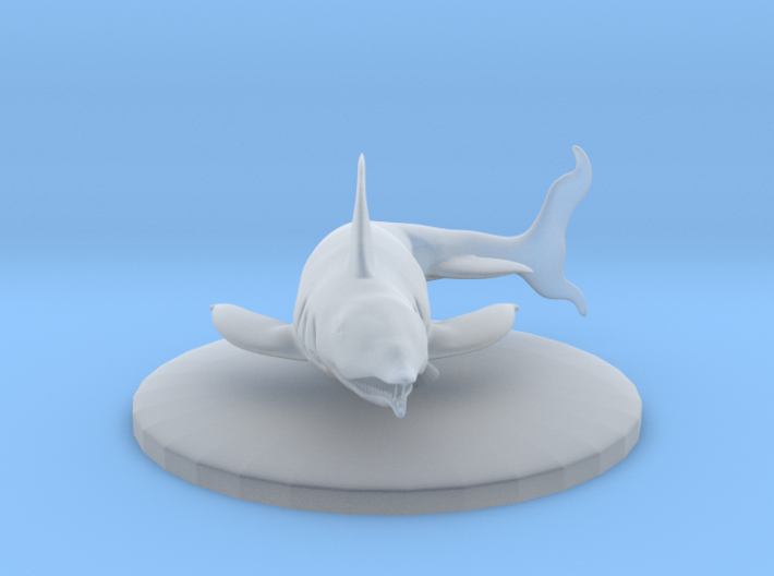 Final Fantasy 1 inspired Shark, 50mm base 3d printed