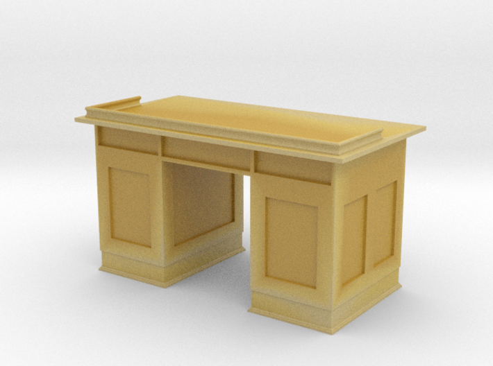 Antique Wood Desk 3d printed