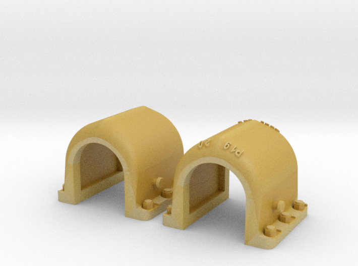 1/25 Tiger 1 Armored exhaust guards 3d printed