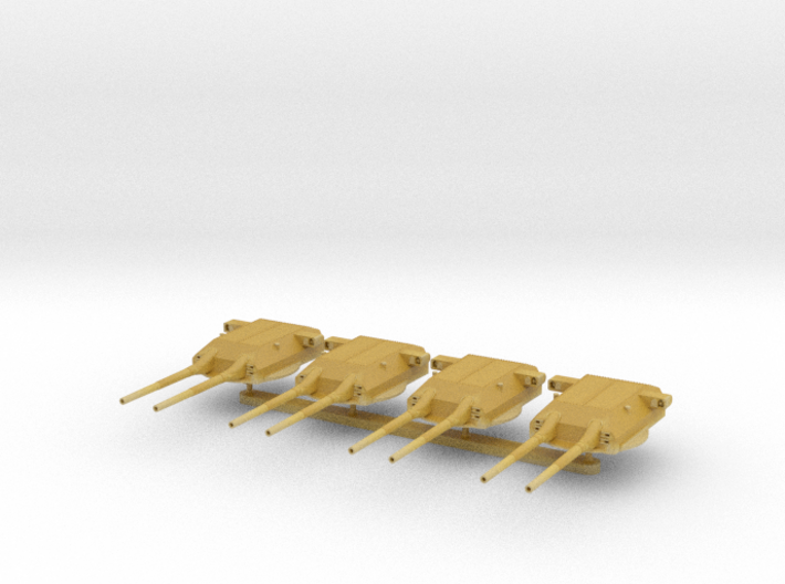 1:700 H44 Turret set, 508mm (20 inch) no ring 3d printed