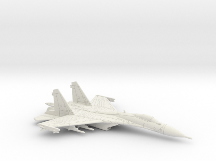 1:222 Scale J-11B Flanker L (Loaded, Gear Up) 3d printed 