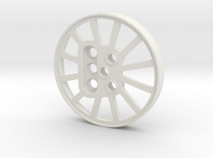 7R Train Wheel, Flangeless, Technic Compatible 3d printed