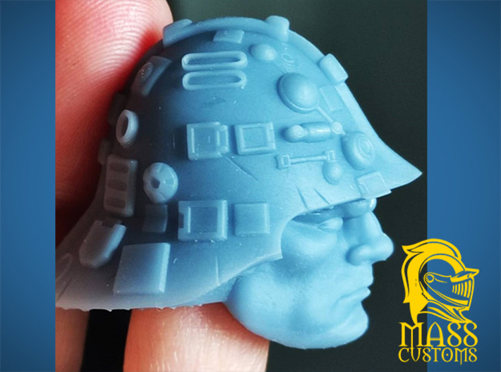 Weapon Master Head for 5.5 & 1/12 Scale 3d printed 3D Print