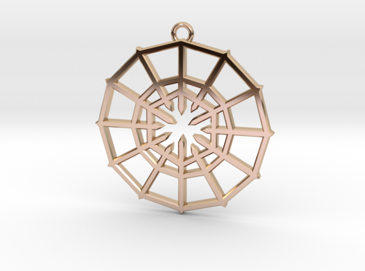 Rejection Emblem 01 Medallion (Sacred Geometry) 3d printed