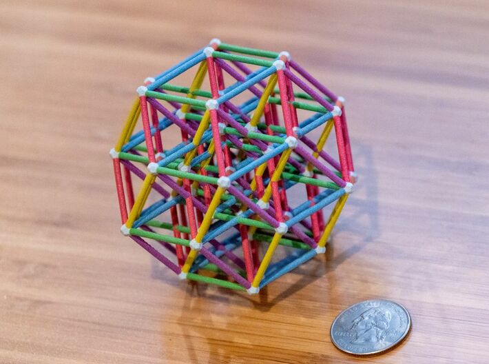6D Hypercube 3d printed 