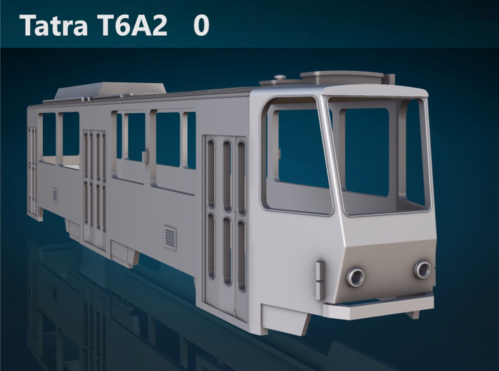 Tatra T6A2 0 Scale [body] 3d printed Tatra T6A2 0 front rendering
