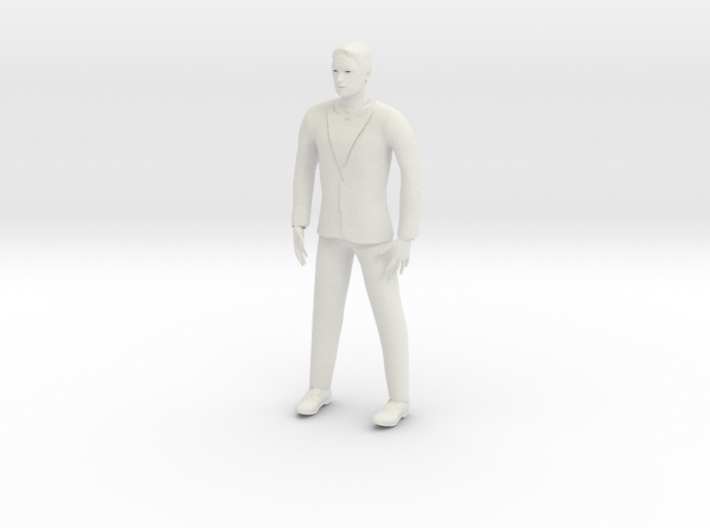 Man wearing suit (N scale figure) 3d printed