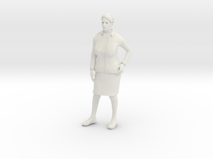 Older lady standing 1 (N scale figure) 3d printed