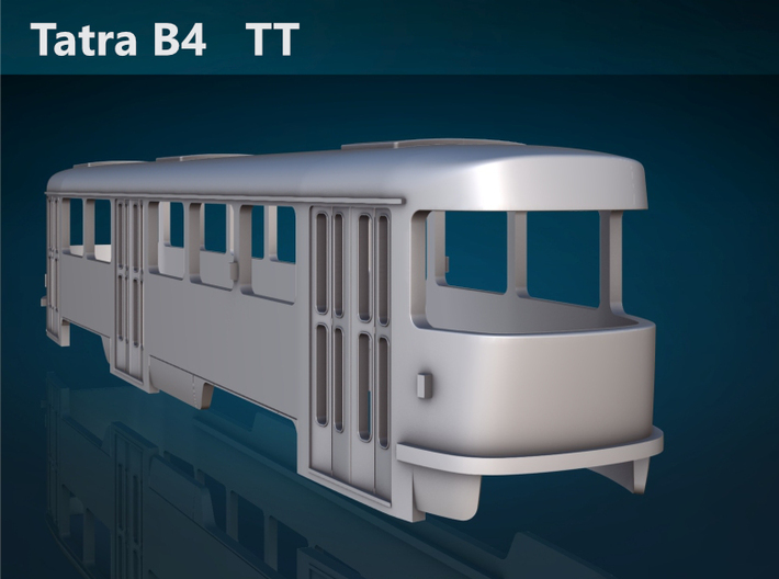Tatra B4 TT [body] 3d printed Tatra B4 TT front rendering
