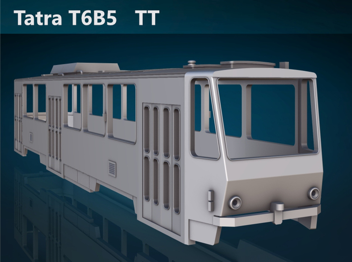 Tatra T6B5 TT [body] 3d printed Tatra T6B5 TT front rendering
