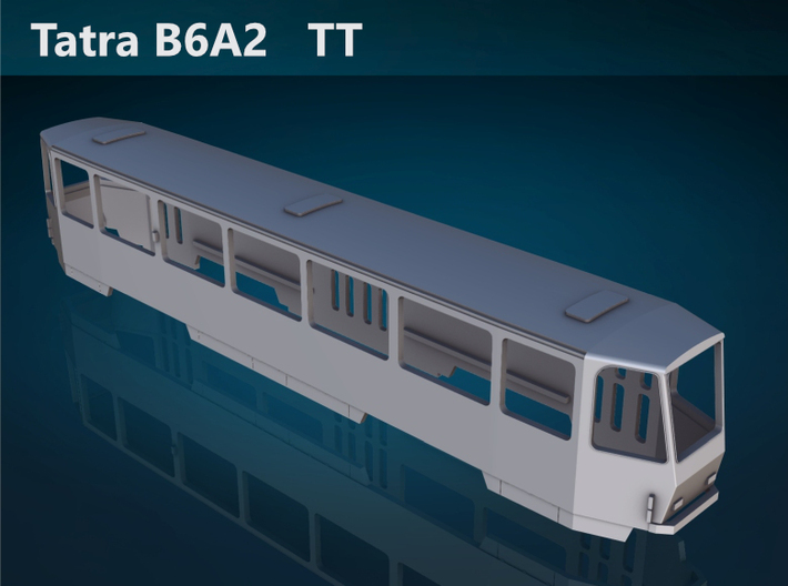 Tatra B6A2 TT [body] 3d printed Tatra B6A2 TT top rendering