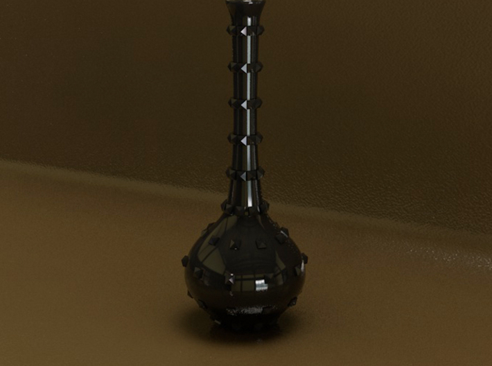 Little studded vase 3d printed 