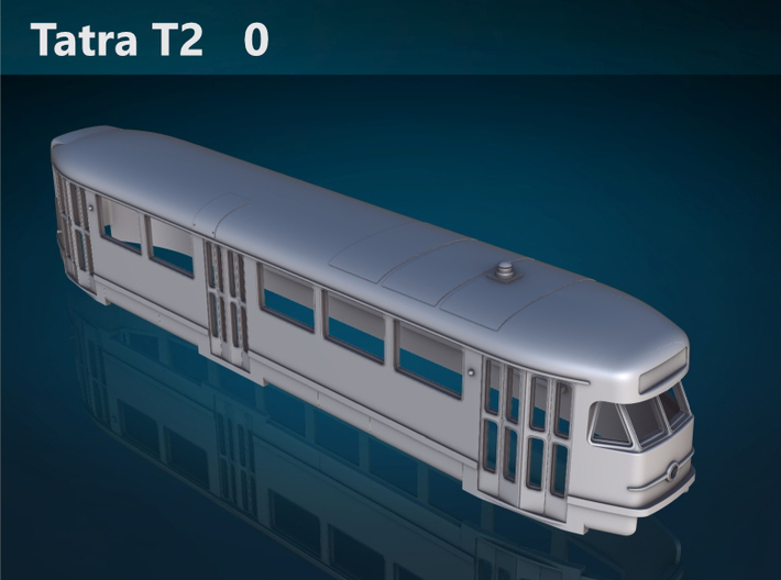 Tatra T2 0 Scale [body] 3d printed Tatra T2 0 top rendering